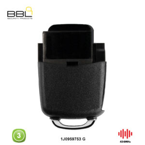 BBL Remote Volkswagen Shape 3 Button REMC-VW-11