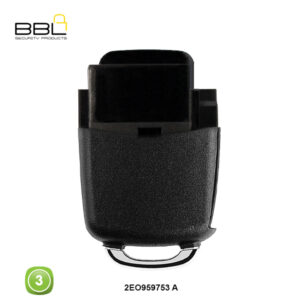 BBL Remote Volkswagen Shape 3 Button REMC-VW-22