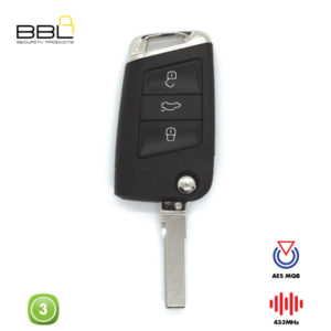 BBL Remote Volkswagen Shape 3 Button REMC-VW-56E