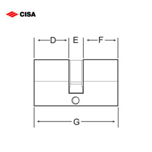 CISA Locking Line Euro Profile Cylinder 08010-07-12