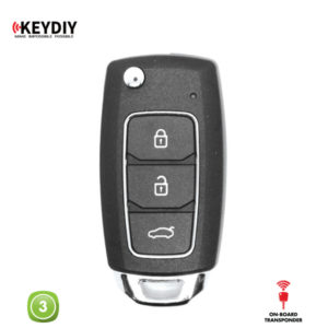 KEYDIY Remote New Shape 3 Button Onboard KDNB28-3