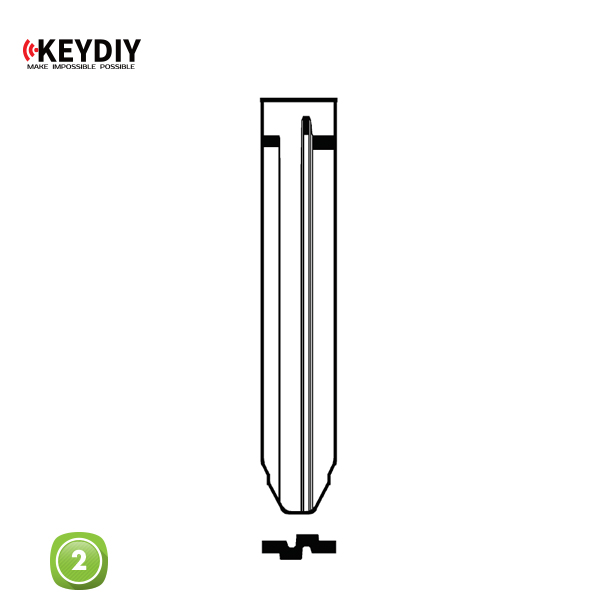 KEYDIY Remote Toyota Shape 2 Button KDB05-2 - Image 2