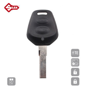 SILCA Empty Key Shells 2 Button HU66RS2