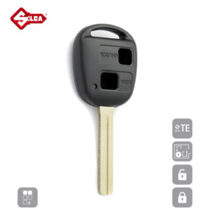SILCA Empty Key Shells 2 Button TOY40BRS2