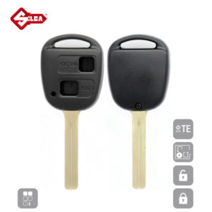 SILCA Empty Key Shells 2 Button TOY40BRS2