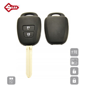SILCA Empty Key Shells 2 Button TOY43CRS2N
