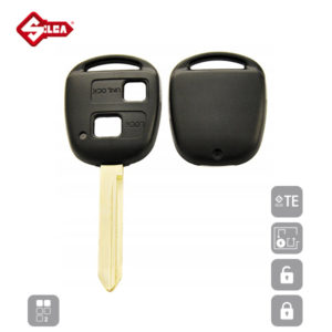 SILCA Empty Key Shells 2 Button TOY47BRS2