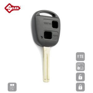 SILCA Empty Key Shells 2 Button TOY48BRS2