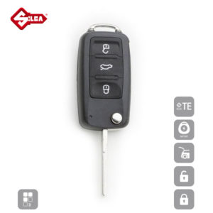 SILCA Empty Key Shells 3 Button HU66BRS8