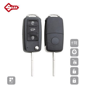 SILCA Empty Key Shells 3 Button HU66BRS8