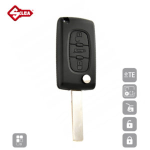 SILCA Empty Key Shells 3 Button HU83BRS8N