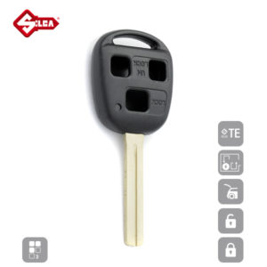 SILCA Empty Key Shells 3 Button TOY40BRS8
