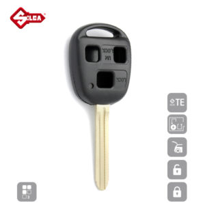 SILCA Empty Key Shells 3 Button TOY43BRS8