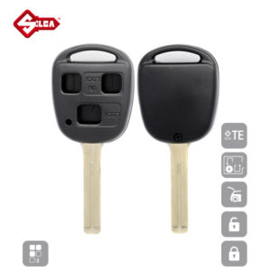SILCA Empty Key Shells 3 Button TOY48BRS8