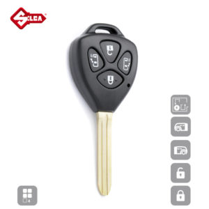 SILCA Empty Key Shells 4 Button TOY43ARS7