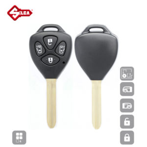 SILCA Empty Key Shells 4 Button TOY43ARS7