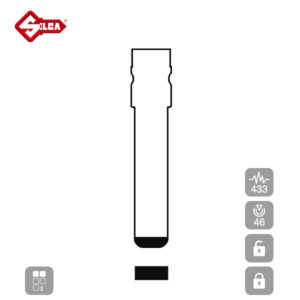 SILCA Proximity, Slot and Remote Vehicle Key 2 Button HU100R02