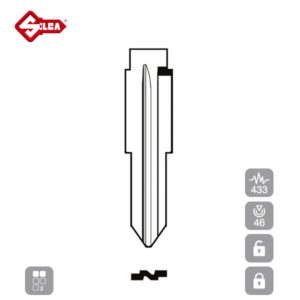 SILCA Proximity, Slot and Remote Vehicle Key 2 Button NSN14R14