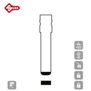 SILCA Proximity, Slot and Remote Vehicle Key 3 Button HU100R01