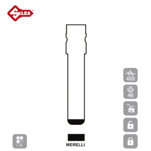 SILCA Proximity, Slot and Remote Vehicle Key 3 Button SIP22R07