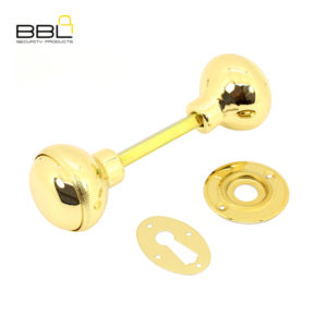 BBL Brass Metal Rim Lockset Blister Pack Replacement Handle EDHAND-BRS-1