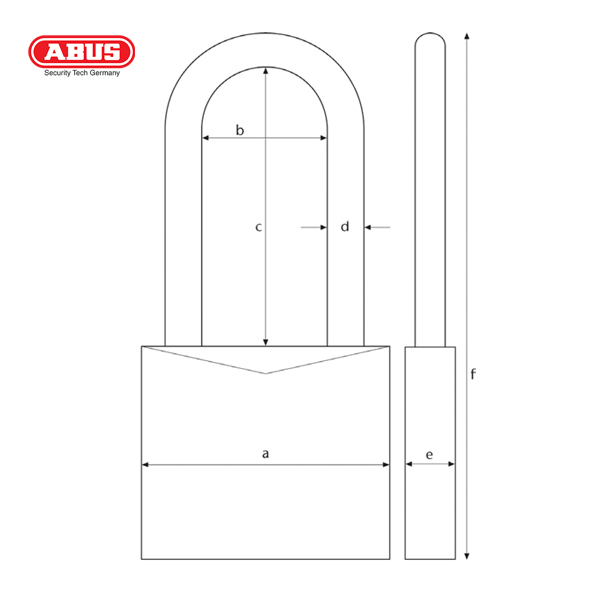 ABUS 64TI Series Titalium Padlock 64TI/40HB40-1 - Image 2