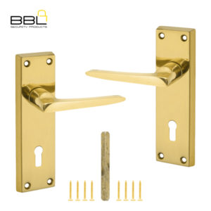 BBL 6″ BP Victorian Straight Keyhole Solid Brass Handle BBI-1108WBP-1