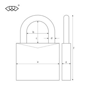DOUBLE LINK Iron Padlock DL366