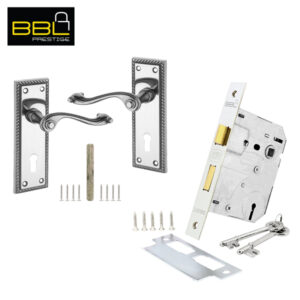 LOCK WORX 6″ Handles Mortice Lockset LWM589-24-52CH-