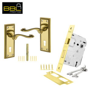LOCK WORX 6″ Handles Mortice Lockset LWM589-24-53BP-