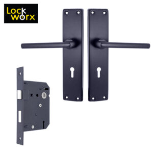 LOCK WORX Chrystal Handles Mortice Lockset LWL-CRY-3LGN