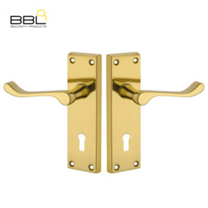 LOCK WORX 6″ BP Victorian Scroll Keyhole Mild Steel Handle LWIM-1107BP-1