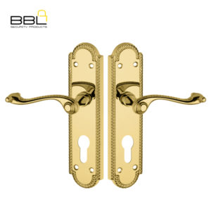 LOCK WORX 8″ BP Georgian Scroll Cylinder Mild Steel Handle LWIM-1105CBP-1