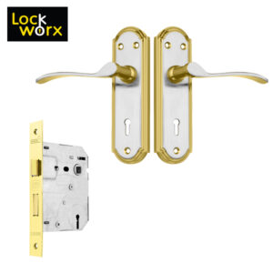 LOCK WORX Robin Handles Mortice Lockset LWL-ROB-2LBP