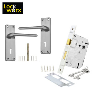 LOCK WORX Shrike Handles Mortice Lockset LWL-SHR-2LSN