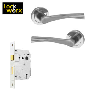 LOCK WORX Thor Handle on Rose Mortice Lockset LWL-THR-2LSN