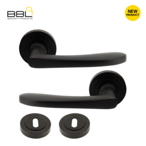 BBL Handle on Rose Aluminium Handle BBI-AL08002B-BL