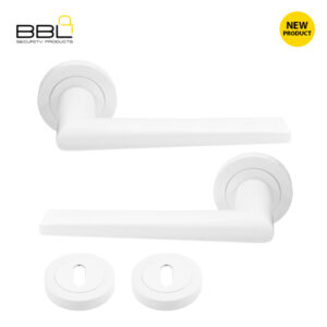 BBL Handle on Rose Aluminium Handle BBI-AL21902B-WH