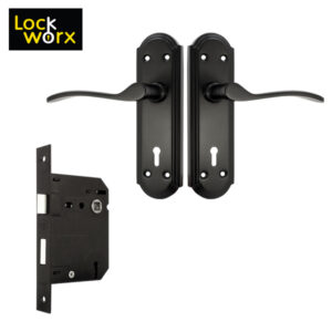 LOCK WORX Robin Handles Mortice Lockset LWL-ROB-2LBL