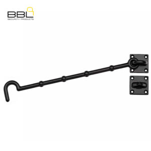 BBL Cabin Hook 250mm Black Door Fittings BBFCH250-BL-1
