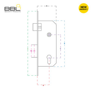 BBL Roller and Deadbolt Aluminium Frame Lock BBL44835SS-B