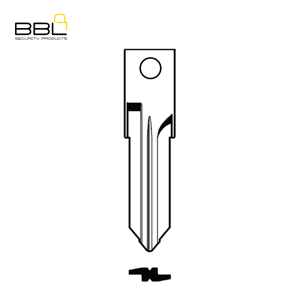 BBL Key Blade Renault Nissan Shape Strait KSC-REN-01A_B