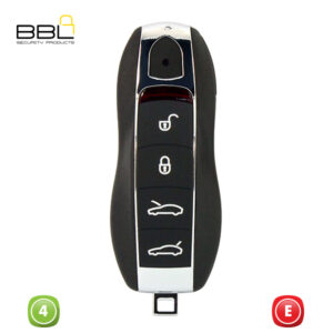 BBL Key Shells Fob Porsche Shape 4 Button KSC-POR-13D