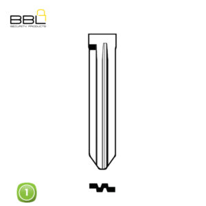 BBL Key Shells Hyundai Shape 1 Button KSC-HYU-44D