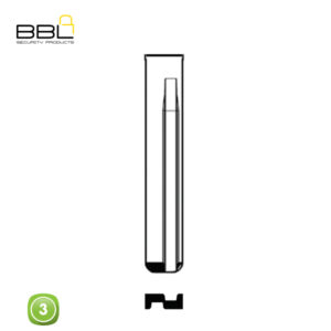 BBL Key Shells Hyundai Shape 3 Button KSC-KI-18A1