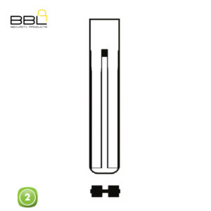 BBL Key Shells Toyota Shape 2 Button KSC-TOY-122A-2