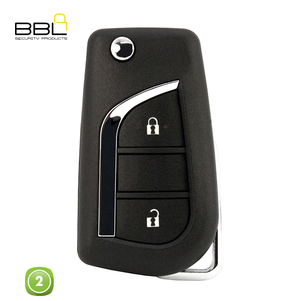 BBL Key Shells Toyota Shape 2 Button KSC-TOY-122A-3_A