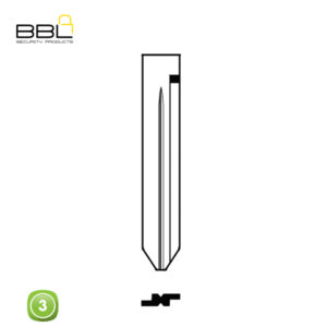 BBL Key Shells Toyota Shape 3 Button KSC-TOY-29C