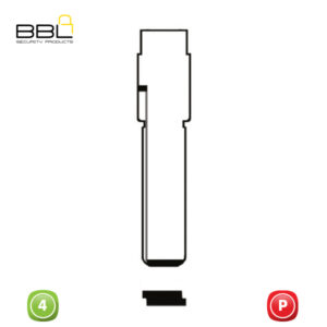 BBL Key Shells Volkswagen Shape 4 Button KSC-V-59E