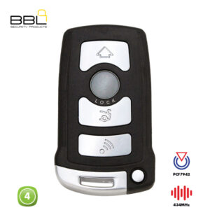 BBL Remote BMW Shape 4 Button REMC-BMW-12A